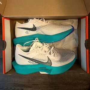 Brand new Nike Vaporfly 3, women’s size 10, men’s 8.5.
